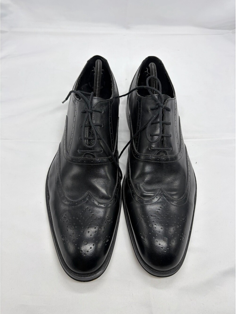 GORDON RUSH Black Leather Oxford Lace-Up Shoes Mens Size 11M —323200